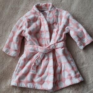 Pink & white robe